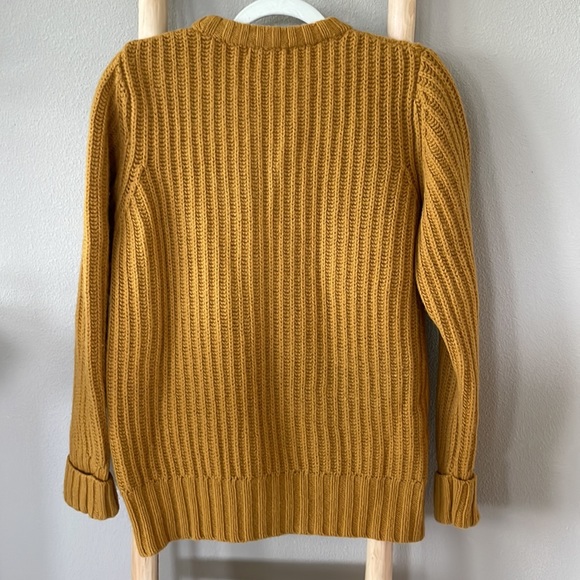 Far Afield | Mustard Tanner Ribbed Knit Lambs Wool Sweater - Picture 13 of 13